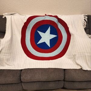 Captain America throw blanket